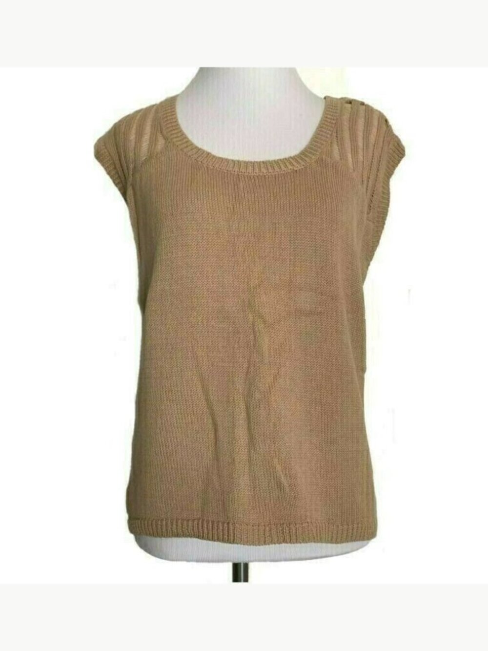 $68 W118 By Walter Baker Tina Sweater Taupe Beige NEW Size XS Designer Knit Top